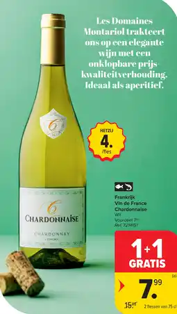 Carrefour Chardonnaise Vin de France aanbieding