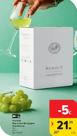 Carrefour Bourgogne Chardonnay Bag-in-box aanbieding