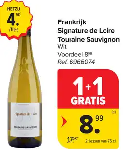 Carrefour Signature de Loire Touraine Sauvignon aanbieding