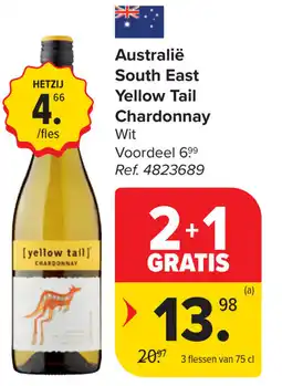 Carrefour Yellow Tail Chardonnay South East aanbieding
