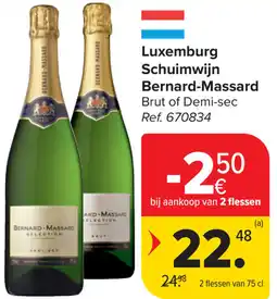 Carrefour Bernard-Massard Schuimwijn aanbieding