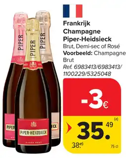 Carrefour Piper-Heidsieck Champagne aanbieding
