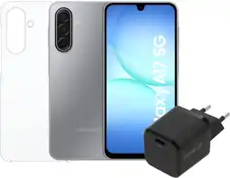 Coolblue Samsung Galaxy A17 128GB Grijs 5G + Accessoirepakket aanbieding