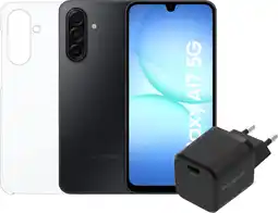 Coolblue Samsung Galaxy A17 128 Go Bleu 5G + Pack d'Accessoires aanbieding