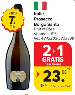Carrefour Prosecco Borgo Santo aanbieding