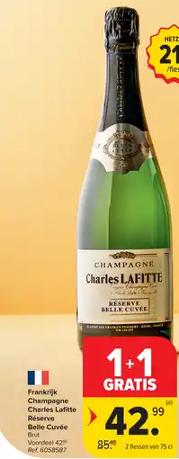 Carrefour Champagne Charles Lafitte Réserve Belle Cuvée aanbieding