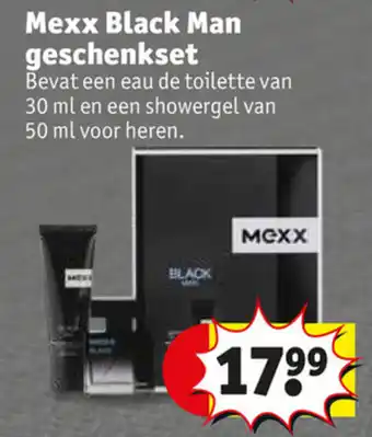 Kruidvat Mexx Black Man geschenkset aanbieding