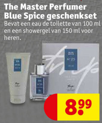 Kruidvat The Master Perfumer Blue Spice geschenkset aanbieding