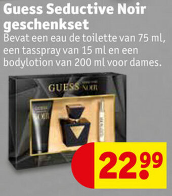 Kruidvat Guess Seductive Noir geschenkset aanbieding
