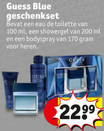 Kruidvat Guess Blue geschenkset aanbieding
