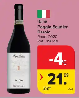 Carrefour Barolo Poggio Scudieri aanbieding