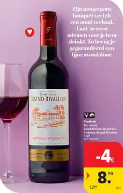 Carrefour Château Grand Rivallon Bordeaux Saint-Émilion Grand Cru aanbieding