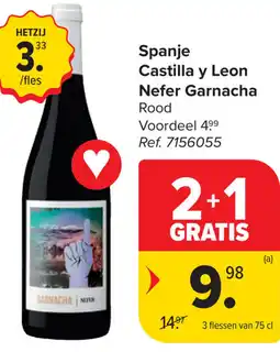 Carrefour Castilla y Leon Nefer Garnacha aanbieding