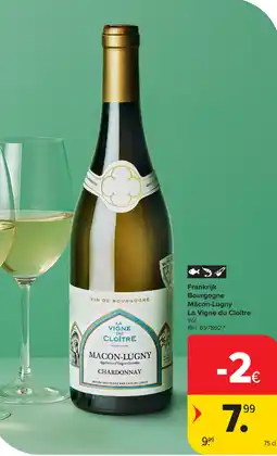 Carrefour Bourgogne Mâcon-Lugny La Vigne du Cloître aanbieding