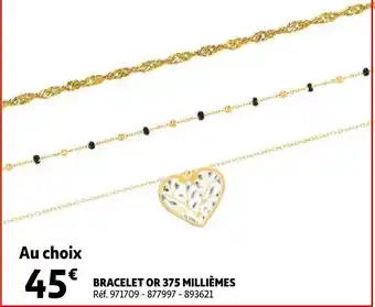 Auchan Bracelet or 375 milliemes aanbieding