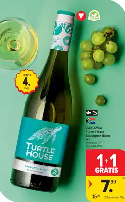 Carrefour Turtle House Sauvignon Blanc aanbieding