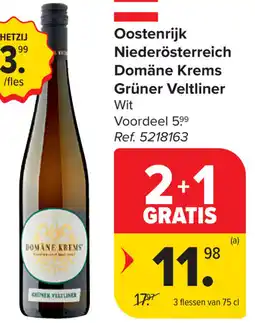 Carrefour Domäne Krems Grüner Veltliner Niederösterreich aanbieding