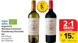 Carrefour Mendoza Cameleon Chardonnay/Torrontés bio aanbieding