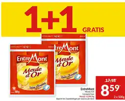 Intermarché EntreMont Meule d'Or Geraspte kaas aanbieding