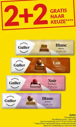 Intermarché Galler Chocoladerepen aanbieding