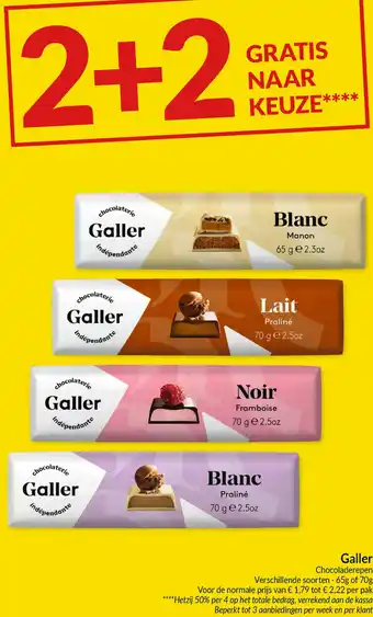 Intermarché Galler Chocoladerepen aanbieding