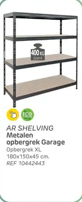 Ar shelving metalen opbergrek garage