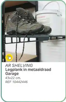 BricoPlanit Ar shelving legplank in metaaldraad garage aanbieding