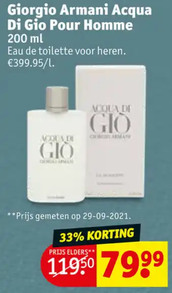 Giorgio Armani Acqua Di Gio Pour Homme 200ml