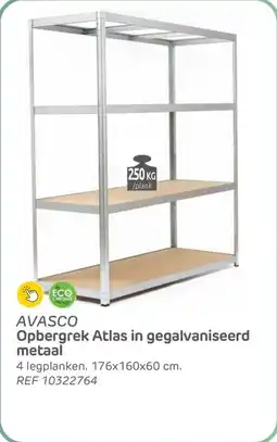 BricoPlanit Avasco opbergrek atlas in gegalvaniseerd metaal aanbieding