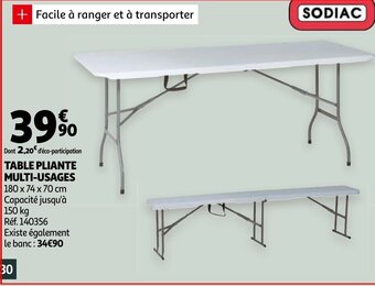 Table pliante multi-usages