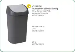 BricoPlanit Curver vuilnisbak mistral swing aanbieding