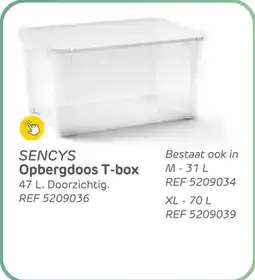 BricoPlanit Sencys opbergdoos T-box aanbieding