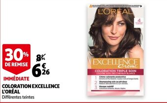 Auchan Coloration excellence l'oreal aanbieding