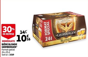 Auchan Biere blonde grimbergen aanbieding