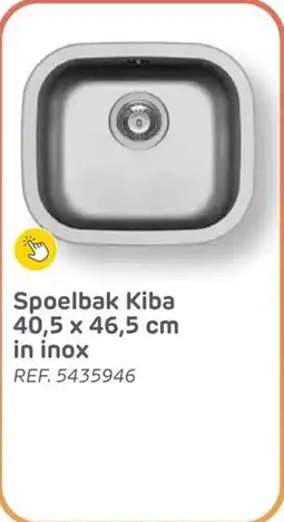 BricoPlanit Spoelbak Kiba in inox aanbieding