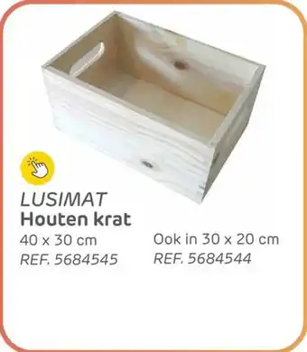 BricoPlanit Lusimat houten krat aanbieding