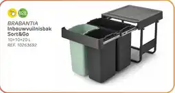 BricoPlanit Brabantia inbouwvuilnisbak sort&go aanbieding