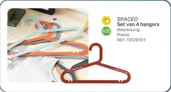 BricoPlanit Spaceo set van 4 hangers aanbieding