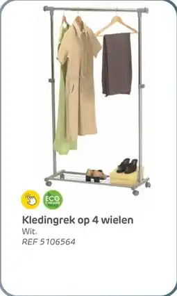 BricoPlanit Kledingrek op 4 wielen aanbieding