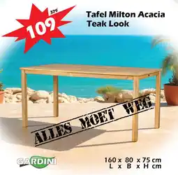 iTEK Tafel Milton Acacia Teak Look aanbieding