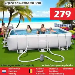 iTEK Opzetzwembad 4m aanbieding