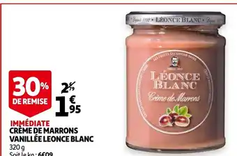 Auchan Creme de marrons vanillee leonce blanc aanbieding
