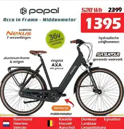 iTEK Popal accu in frame middenmotor aanbieding