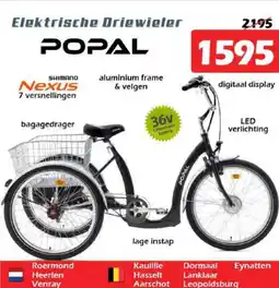 iTEK Elektrische driewieler popal aanbieding