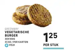 Bidfood Greenway vegetarische burger aanbieding