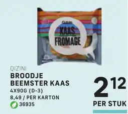 Bidfood Qizini broodje beemster kaas aanbieding