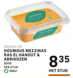 Bidfood Granoliva houmous mezzinas ras el hanout & abrikozen aanbieding