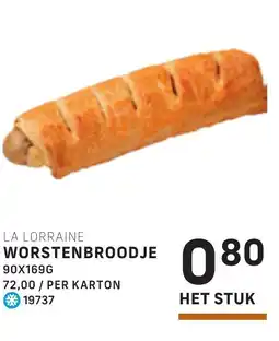 Bidfood La lorraine worstenbroodje aanbieding
