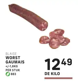 Bidfood Blaise worst gaumais aanbieding