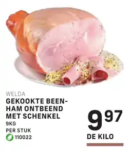 Bidfood Welda gekookte been ham ontbeend met schenkel aanbieding